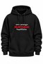 Printed 3 Thread Threaded Regular Fit Hooded Kangaroo Pocket Sweatshirt - 2