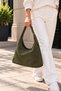 Set of 2 Suede Shoulder Bags – Soft Textured Women's Bags with Adjustable Straps - 2