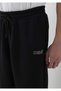 Men's Black Logo Knitted Trousers Black Sweatpants - 6