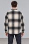 Black Double Pocket Regular Fit Plaid Men's Shirt |   Ee1001211791 - 6