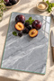 Gray Marble Patterned Tempered Glass Cutting Board 25X35 cm - 4