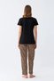 Women's Combed Cotton Short Sleeve Pajama Set 4128 - 7