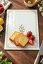 Kitchen Patterned Tempered Glass Cutting Board 25X35 cm Floral and Textured Presentation Board - 3