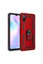 Xiaomi redmi 9a case sofia ring silicone cover - red