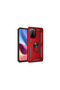 غطاء حماية سيليكون لهاتف Xiaomi Poco F3 مع حلقة صوفيا - أحمر