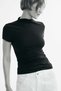 Stand-collar Ponte di Roma top - 3