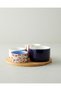 Country Bloom Stoneware 5 Piece Presentation Bowl 25 cm Colorful