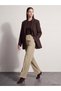 Peak New Season Beige Regular Fit Women's Trousers