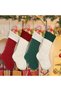 4 Pack Christmas Stockings, 18 Inches Large Christmas Stocking, Cable Knitted Xmas Stocking, Hanging Stocking Decorations for Holiday Christmas Party Family Decor (Red White Green) - 2