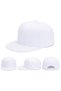 Flat Brim Snapback Cap for Men and Women - Adjustable Hip Hop Baseball Hat, Plain Street Style Flat Peak Cap, One Size - 3