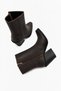 Wanise Women's Genuine Leather Cowboy Boots Brown Flotter Leather - 6