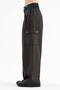 Women's Denim and Gabardine Fabric Detailed Palazzo Fit Design Jeans - 2