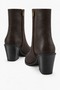 Wanise Women's Genuine Leather Cowboy Boots Brown Flotter Leather - 4