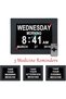 Jaihonda [Remote Control 10 Inch Dementia Clock with Days Dates and Time of Week for Elderly + 12 Alarms Options & Auto Dimmer Digital Day Clock for Seniors - 2