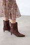 Zoey Women's Pino Heel Suede Boots Brown - 2