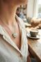 316l stainless steel silver-tone necklace with zircon stone detailing - 2