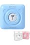 A6 203dpi Sticker Printer - Mini Thermal Printer, A6 Sticker Maker Machine, Portable Bluetooth Pocket Phone Printer for Anatomy Flashcards, Journal, Notes, Kids Gift, Receipts, Blue