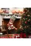 3PCS 18" Christmas Stocking Classic Large Stockings Santa, Snowman, Reindeer Xmas Character for Family Holiday Christmas Party Decorations - 4