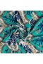 Reversible Baby Dohar - Blue Green Floral Print - 5