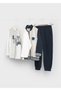 Boy's 3-Piece Tracksuit Set Navy Blue 4807