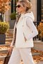New Season Women's Quilted Embroidered Plaid Lined Fiber Hooded Vest - 2
