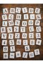 50 Piece Letter Number Symbol Stencil Set – 250 Micron Mylar Turkish Character Wood Fabric Painting Template - 4