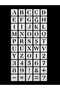 50 Piece Letter Number Symbol Stencil Set – 250 Micron Mylar Turkish Character Wood Fabric Painting Template - 3