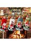 1 pieces Christmas Stockings Xmas Stockings Gift Bags 3D Cute Snowman Reindeer Bear Xmas Character Stockings Large Size Xmas Stockings Decorations for Family Holiday Party Decoration - 2