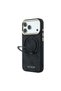 iPhone 18 Pro Case Licensed M-Safe 4g Pattern 360 Stand Metal Classic Lettering Logo Cover Black