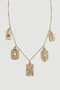 Multiple Figure Necklace - Gold - 2