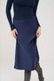 Daffodil Navy Blue Satin Skirt - 6