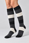 Women's 2-Pack Knee-Length Striped Long Socks – Colorful and Sporty - 2