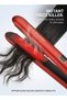 Professional Red LCD Digital Display Hair Straightener, Ceramic Flat Iron, Adjustable Temperature 360° Swivel Cord Wet Dry Use Salon Styling Tool for Women - 2