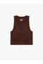 Basic Slim Fit Sleeveless Crew Neck Sports Tank Top - 5