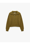 Regular Fit Hair Braid Textured Long Sleeve Half Zip Knitwear Sweater - 6