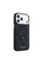 iPhone 18 Pro Case Licensed M-Safe 4g Pattern 360 Stand Metal Classic Lettering Logo Cover Black - 4