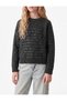 Sequined Long Sleeve Crew Neck Striped Knit Sweater - 2