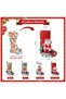 4 Pack Christmas Stockings Xmas Stockings Gift Bags 3D Cute Snowman Reindeer Bear Xmas Character Stockings Large Size Xmas Stockings Decorations for Family Holiday Party Decoration - 4