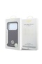 iPhone 18 Pro Max Case Licensed M-Safe Featured Pu Stone Metal 4g and Text Logo Cover Burgundy - 8