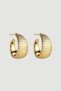 Embossed Earrings - Gold