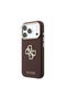 iPhone 18 Pro Max Compatible Case Licensed 4g Large Stone Resin Logo Pu Leather Cover Claret Red - 2