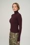 Hüma Turtleneck Plum Knitwear Sweater - 3