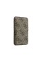 Licensed 4g Patterned Text Logo Pop-Up Magnetic Stand Pu Card Holder Brown - 4