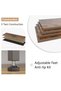 10 Drawer Dresser TV Stand for TVs up to 50 Inch, Wide Fabric Chest of Drawers with Wood Top and Steel Frame, 115 x 35 x 80 cm Media Console for Bedroom Living Room, Tabby - 8