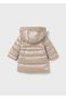 Baby Girl Hooded Inflatable Coat Cream 2440 - 2