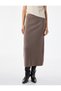 Basic Knitwear Skirt with Elastic Waist - 4