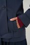 Malta Belted Navy Blue Short Trench Coat - 8