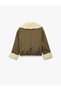 Zippered Loose Fit Faux Fur Jacket - 4