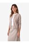 Regular Fit Long Sleeve Crew Neck Buttoned Wool Cardigan - 2