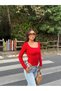 Women's Square Neck Bodysuit - 6